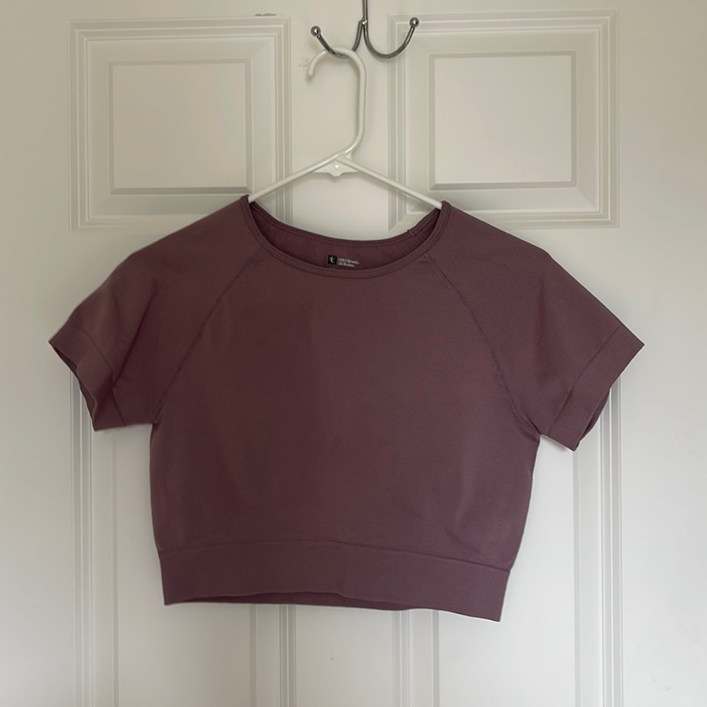 Crop Workout Tank - Purple